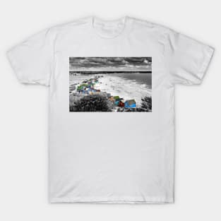 Hengistbury Head Beach Huts Bournemouth Dorset T-Shirt